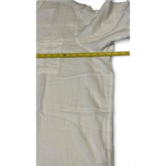 GAP White XXL Long-Sleeve Button-Up Shirt With Front Pockets For Women - Picture 11 of 12